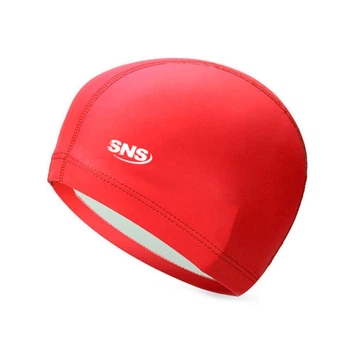 Шапочка для плавания комбинированная SNS Swimming Cap красная 11294342