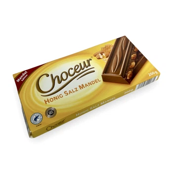 Молочный шоколад Choceur Карамелизованный миндаль Мед Соль 200 г