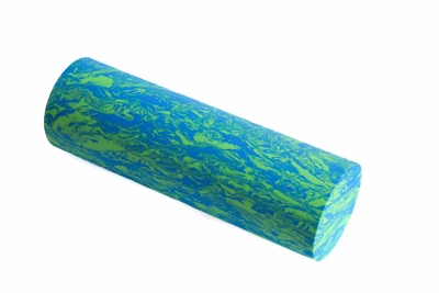 Масажний ролик гладкий для спини та тіла МФР 45 см Green/Blue 14109106