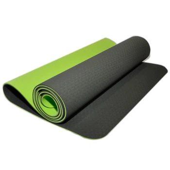 Коврик для фитнеса и йоги двухслойный 180х61х0,6 см Black/Green 11730479