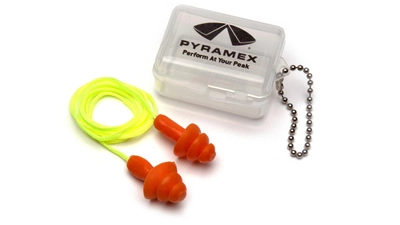Беруші багаторазові зі шнурком в кейсі Pyramex RP3001PC (захист слуху SNR 30 дБ)