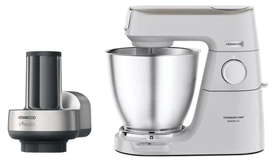 Кухонна машина Kenwood Titanium Chef Baker KVL65.001WH + Насадка-спіралайзер KENWOOD KAX700PL (комплект)