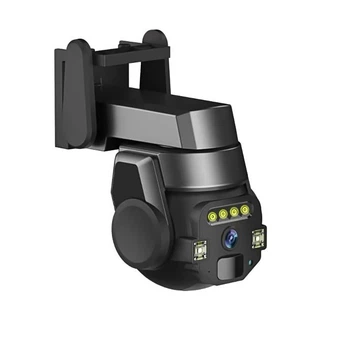 Розумна IP-камера відеоспостереження вулична Camera Por UKC Pro 5 mp 12V 2A водонепроникна з подвійним екраном Carecam Чорна/Black