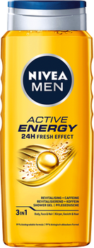 Гель для душу Nivea Men Shower Gel Active Energy 3 в 1 500 мл (9005800341644)