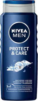Żel pod prysznic Nivea Men Shower Gel Protect & Care 3 w 1 500 ml (9005800224473)