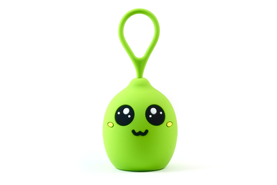 Колонка детская BlueTooth CLICK "Децибелка" лайм - портативная 3Вт - может управлять плеером - поддержка стерео колонок
