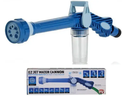 Насадка-распылитель Ez Jet Water Cannon, 8 режимов и резервуар для моющих средств