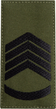 Шеврон нашивка на липучці IDEIA погон звання ЗСУ Головний сержант 5х10 см (2200004295633)