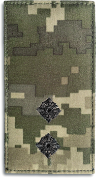 Шеврон нашивка на липучці IDEIA погон звання ЗСУ Лейтенант 5х10 см (2200004269597)