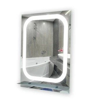Зеркало LED (60*80*2,5см) PR-D28 с полкой