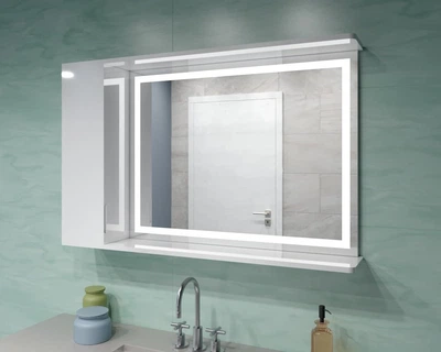Зеркальный шкаф ШК29 (1200х700х160) с LED подсветкой дверь слева