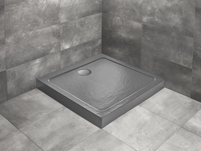 Душовий піддон Doros С Compact Stone 1000x1000x115 антрацит SDRC1010-05-64S (TM Radaway)