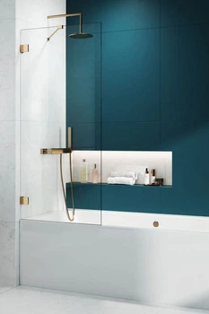 Шторка на ванну Essenza Pro Gold PNJ II 800x1500 золото/прозоре 10101080-09-01 (TM Radaway)