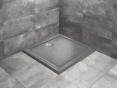 Душовий піддон Doros С 900x900x45 Stone антрацит SDRC9090-01-64S (TM Radaway)