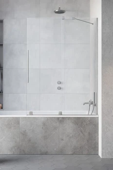 Шторка на ванну Furo Brushed Nickel PND II 110 права 10109588-91-01R (TM Radaway)