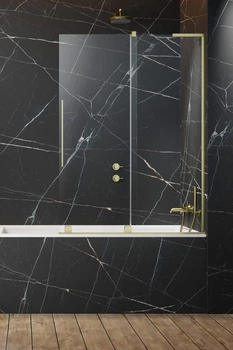 Шторка на ванну Furo SL Brushed Gold PND II 538x1500 ліва 10309538-99-01L (TM Radaway)