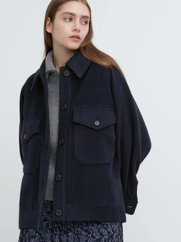 Куртка демисезонная женская Uniqlo 878215478 L Синяя (1159798706)