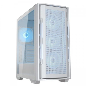 Корпус Full-Tower без БЖ Cougar UNIFACE RGB White (4*120мм ARGB вентилятори передвстановлені, ATX/mATX/mini-ITX, скляне вікно)