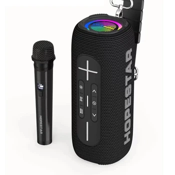 Портативная беспроводная Bluetooth колонка Hopestar P32 MAX с Микрофоном Караоке |35 Вт, Bluetooth| Черный