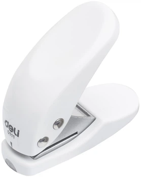 Діркопробивач Deli 0111 10 аркушів 1 отвір з лінійкою Білий (2251513234019)