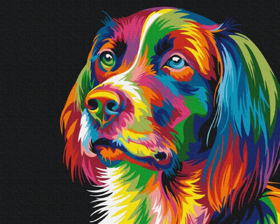 Картина за номерами Symag Paint it Кольоровий собака 50 x 40 см (5904433381369)