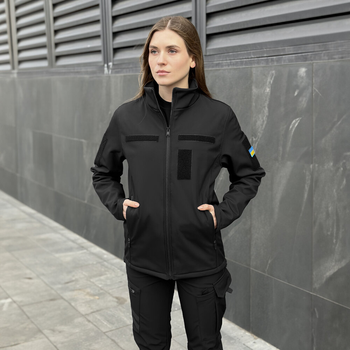 Куртка Pobedov Shadow з липучками жіноча Чорний 3XL OWku2 8773XLba