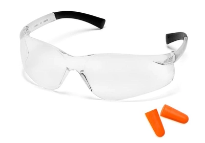 Защитные очки Pyramex Ztek (clear) Combo, прозрачные (беруши в комплекте)