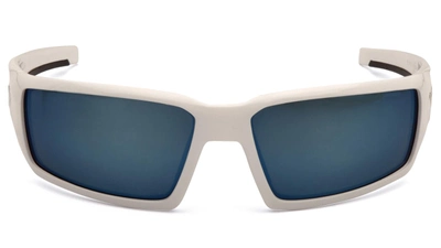 Очки защитные Venture Gear Pagosa White (ice blue mirror) Anti-Fog, зеркальные синие в белой оправе