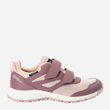 Buty sportowe dziecięce dla dziewczynki na rzepy Jack Wolfskin Woodland Texapore Low Vc K 4046351-2197 37 Różowe (4064993714241)