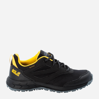 Дитячі кросівки для хлопчика Jack Wolfskin Woodland Texapore Low K 4042162-6055 27 Чорний/Жовтий (4064993186604)