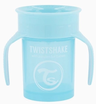 Kubek niekapek Twistshake 360 Cup Pastel Blue 6 m + 230 ml (7350083129291)