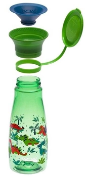 Навчальна пляшечка для годування Wow Cup Mini Green Dinosuars 350 мл (857689007079)