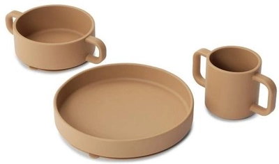 Набір силіконового посуду Everleigh & Me Children Tableware Set Rust 3 шт (5745000280162)