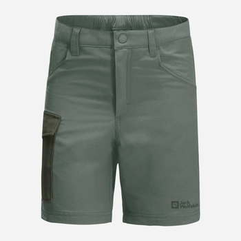 Дитячі шорти для хлопчика Jack Wolfskin Active Shorts K 1609341-4311 176 см Темно-зелені (4064993682618)