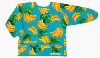 Śliniak Twistshake Long Sleeve Bib Banana z rękawami (7350083125118)