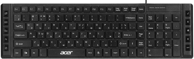 Клавіатура дротова Acer OKW010 EN/UKR/RU USB Black (ZL.KBDEE.012)