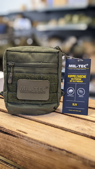 Подсумок тактический Олива Mil-Tec KOPPELTASCHE MULTIPURPOSE M.KLETTRÜCKEN OLIV (13490301)