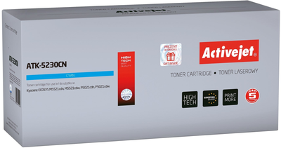 Тонер-картридж Activejet для Kyocera TK-5230C Cyan (5901443115045)
