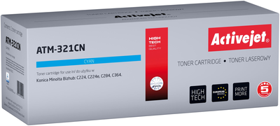 Тонер-картридж Activejet для Minolta TN321C Cyan (5901443099208)