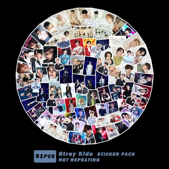 Наклейки Stray Kids - Perfect Day with SKZ набор 91 шт к поп k pop к поп итзи изи стикеры