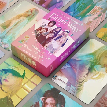 Голографические Карточки IVE K-POP lomo card карточки к поп иве - Eitherway - 55 шт