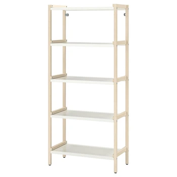 Відкрита шафа для книг IKEA EKENABBEN, осика, білий, 70х34х154 см, 804.878.13