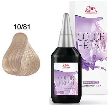 Toner do włosów Wella Professionals Color Fresh Lightest Blonde/Pearl Ash 10/81 75 ml (8005610584355)