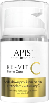 Krem do twarzy Apis Natural Cosmetics Re-Vit C Home Care Moisturising Anti-wrinkle Night Cream 50 ml (5901810006105)
