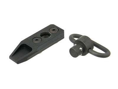 Быстросъемный узел с антабкой для переднего цевья в системе Key-Mod - Black