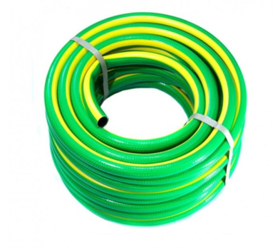 Шланг для поливу Evci Plastik 3/4" FLORIYA 20 м 4-шаровий жовто-зелений