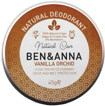 Натуральний дезодорант Ben&Anna Natural Deodorant крем в алюмінієвій банці Vanilla Orchid 45 г (4260491220882)