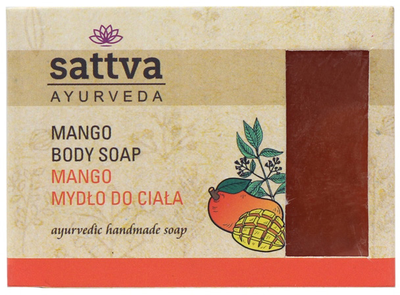 Indyjskie mydło glicerynowe Sattva Body Soap Mango 125 g (8904114604913/5903794180444)
