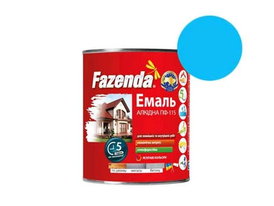 Емаль алкідна ПФ-115 FAZENDA Блакитний 2,8кг