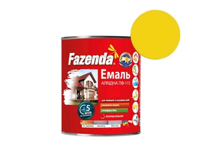 Емаль алкідна ПФ-115 FAZENDA Жовтий 2,8кг